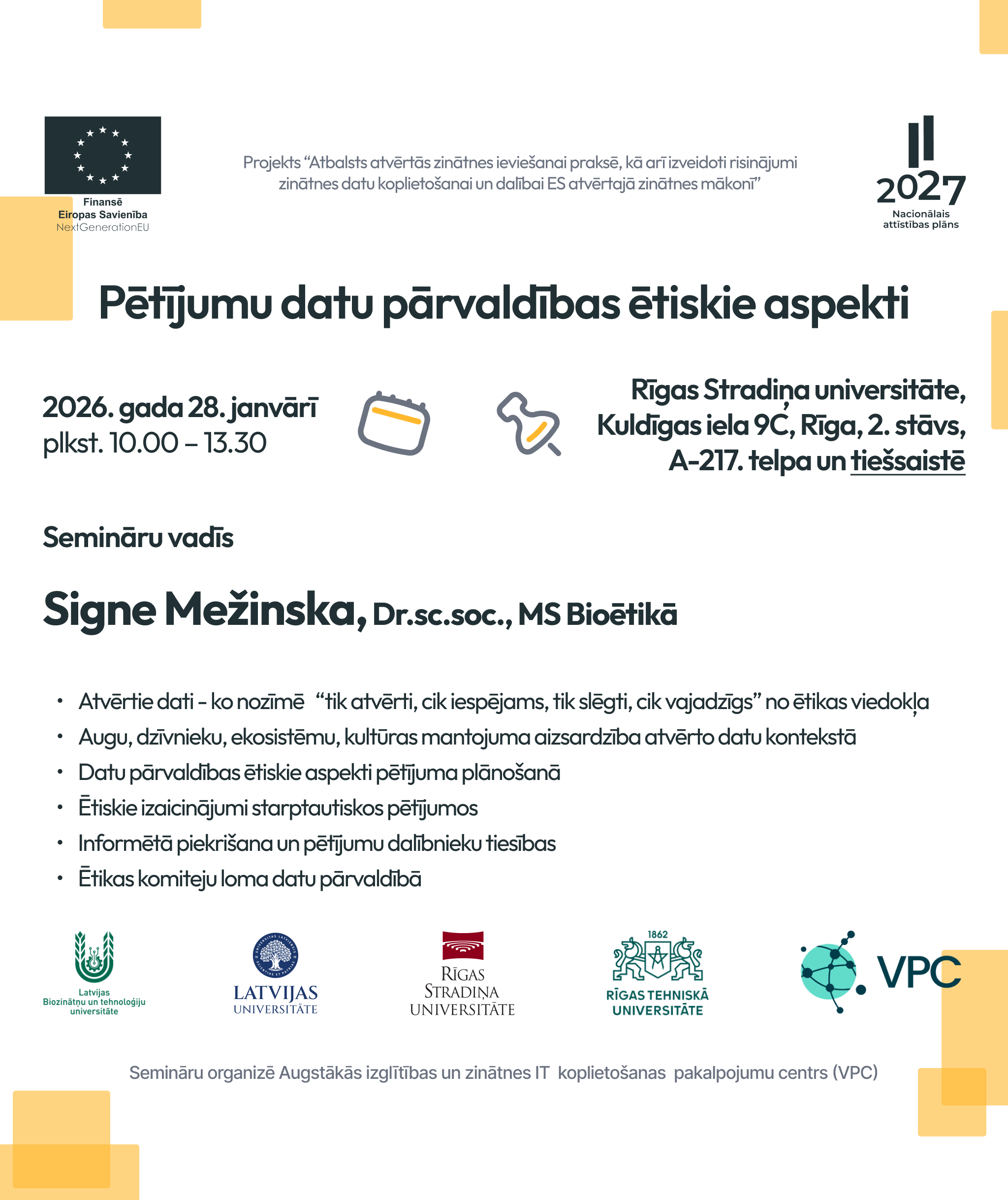 Pētījumu datu pārvaldības ētiskie aspektilv